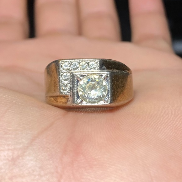 Other - Old Vintage 18k Gold Plated Men’s Ring Size 9.75